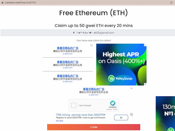 CoinLean - One of the Best ETH Faucets 2022