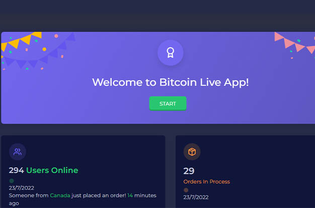 Bitcoin Live App