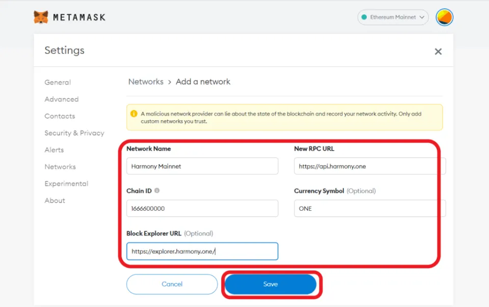 How to Add Harmony to MetaMask with Simple Steps